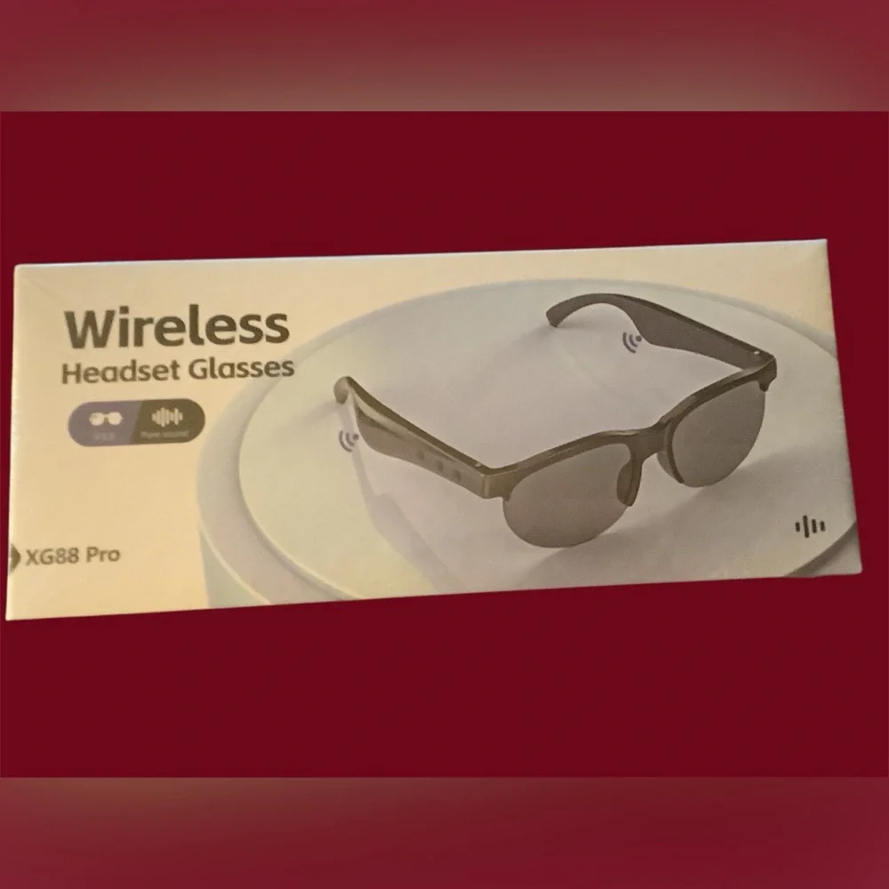 Wireless Audio Glasses - New in box. New XG88 Pro Wireless Headset Glasses